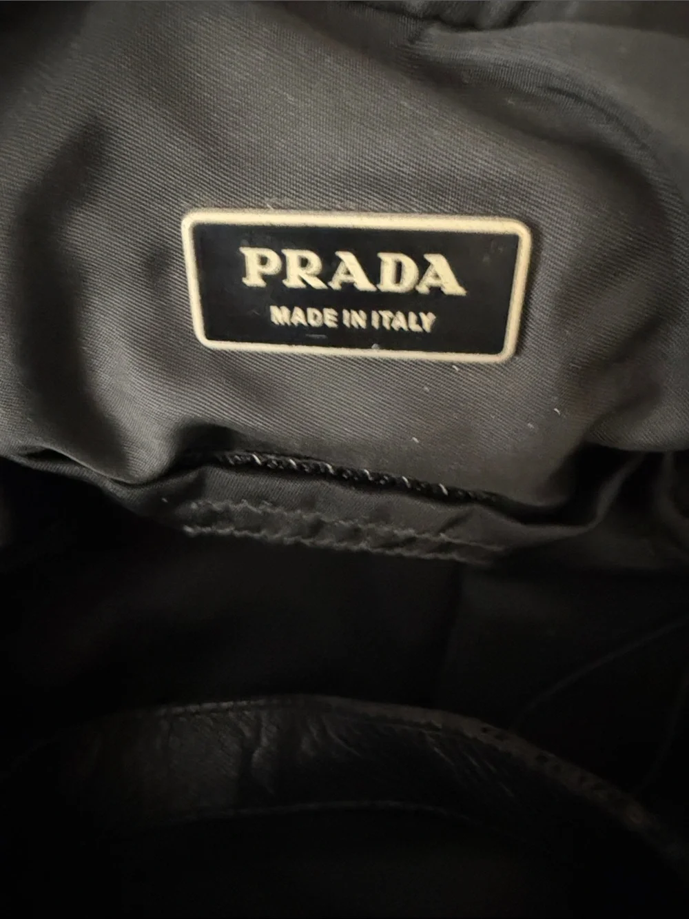 Prada Black Nylon/Saffiano leather trim Laptop Briefcase with Shoulder Strap